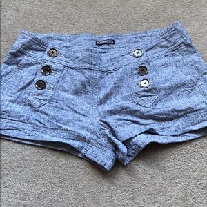 Express shorts, only worn once like new!